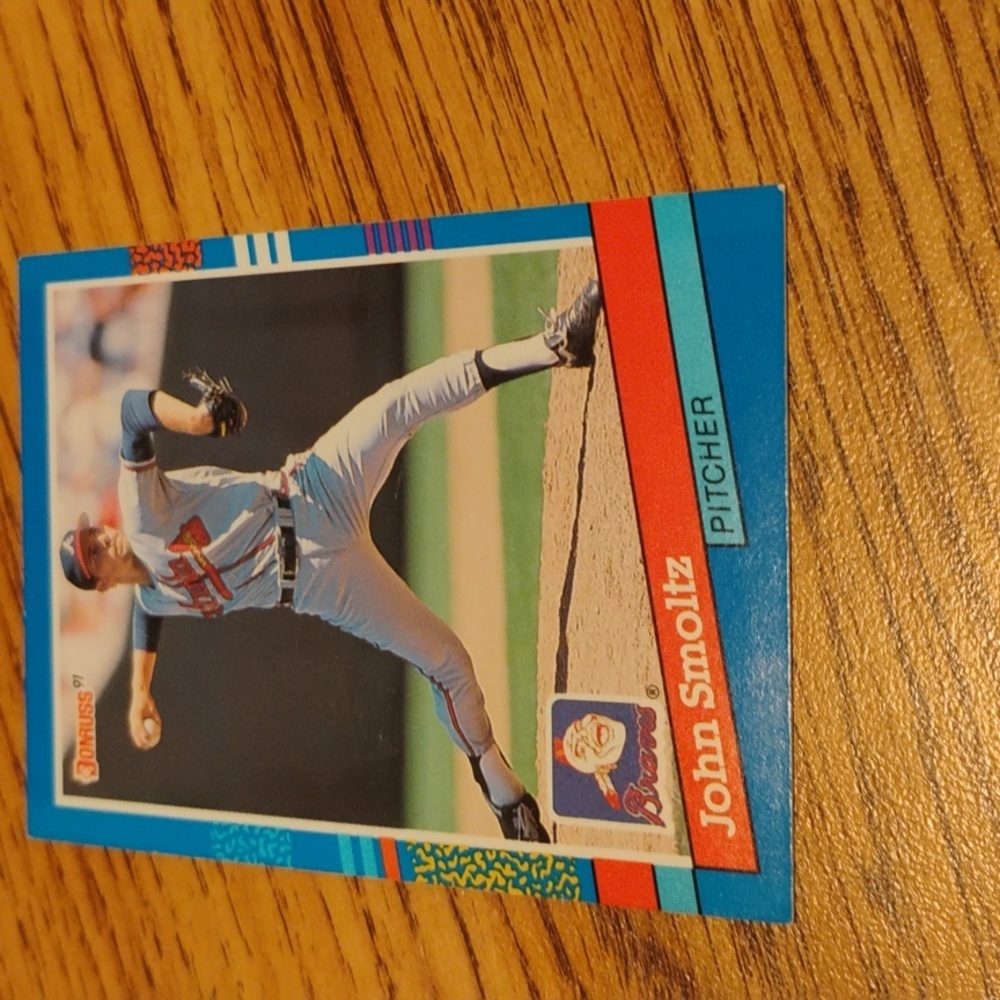 Baseball Trading Card - Blue and Red